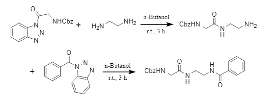 Synthese von asymmetrischem Diamid