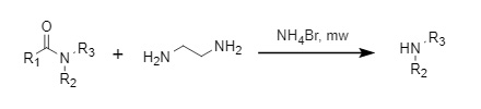 Synergistische Deacylierung von Ammoniumbromid und Ethylendiamin