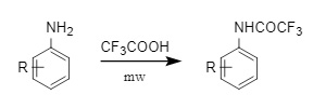 Trifluoressigsäure in Tfa eingeführt