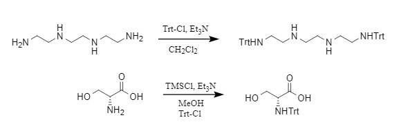 Beispiel für die Einführung von Trityl