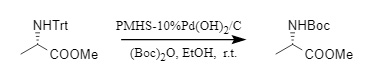 Einstufige Synthese des N-Boc-Schutzes